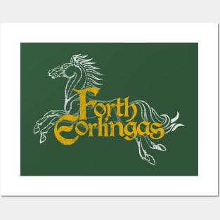 Forth Eorlingas (Lord of the Rings) - On Green Posters and Art